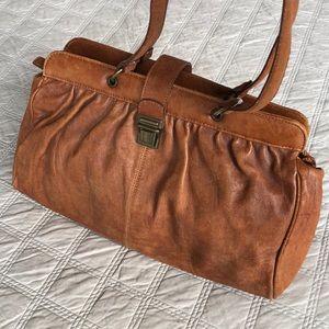 Max & Co genuine leather satchel or shoulder bag, made in Italy